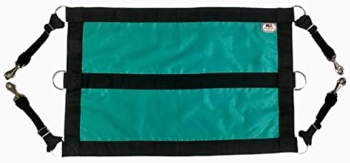 Majestic Ally 1200D 29"x19" Horse Stall Guard with Adjustable Straps and Hardware (Turquoise Black)