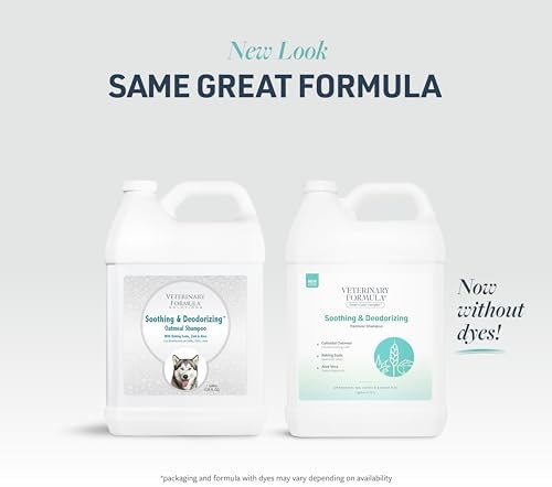 Veterinary Formula Smart Coat Complex Soothing and Deodorizing Oatmeal Shampoo for Dogs, 128 Fl oz – Baking Soda Eliminates Odors, Aloe Vera & Oatmeal Cleanse and Hydrate Skin – Long-Lasting Fragrance