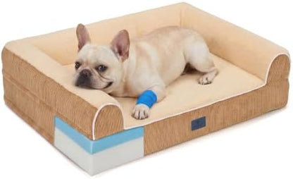 Veehoo Orthopedic Dog Bed for Medium Size Dogs, 5" Extra Thick Memory Foam
