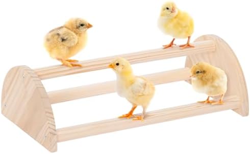 PETSFIT Baby Chick Roosting Bar, Anti-Rotation, Solid Wood, for Brooder