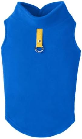 Gooby Fleece Vest Dog Sweater, Deep Blue, Small