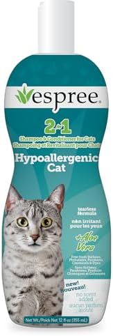 Espree Hypoallergenic Cat Shampoo & Conditioner, Sensitive Skin, 12oz