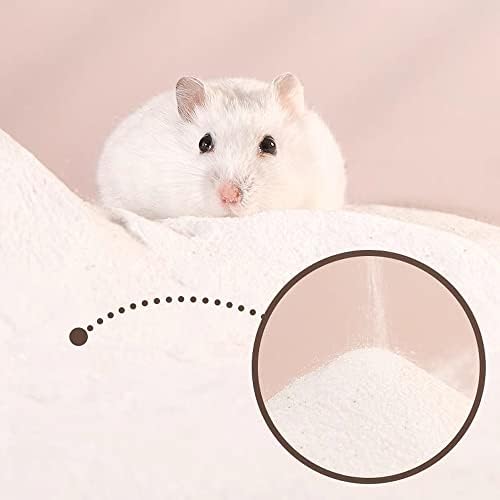 DR.DUDU 6.6lb Hamster Sand for Sand Bath, Hamster Cage Accessories(White)