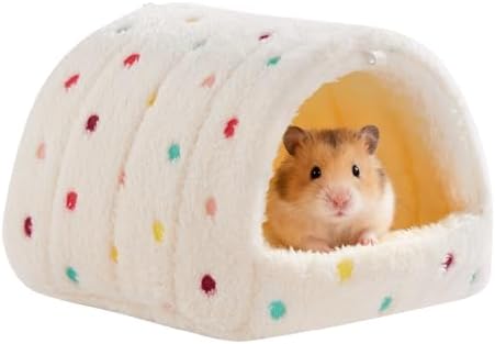 Hamster Hideout Hamster House,Washable Guinea Pig Cage Small Animal Cage Accessories for Mouse Chinchillas Hamsters Hedgehogs Ferrets Bearded Dragons and Rats