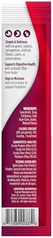 Nulo Freestyle Lickable Cat Treats - Perfect Purées Tuna & Crab, Squeezable Grain-Free Wet Cat Food Topper, High Moisture for Hydration, 48 x 0.5oz