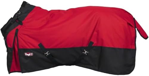 TOUGH1 1200D Turnout Blanket with SNUGGIT, 200-G, RED, 81-in