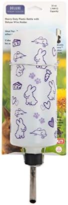 Lixit® Original Super Seal Classic Water Bottle for Rabbits, Cats, Ferrets, Hamsters, Guinea Pigs, Gerbils and Other Small Animals - Made in USA (Frosted (Pack of 1), 32 Ounce)