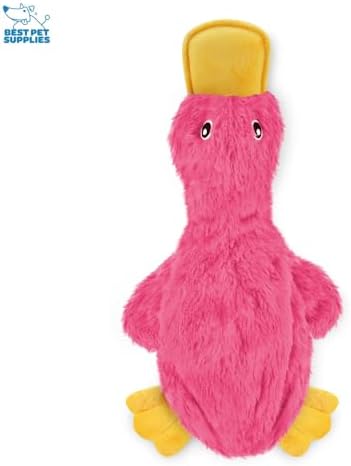 Best Pet Supplies Interactive Squeaky Dog Toy - Crinkle Duck Set