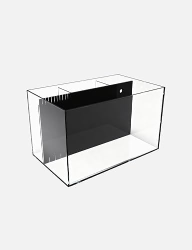 Empire USA - 24 Gallon All-in-One Aquarium Kit, Rimless Low Iron Glass AIO Saltwater & Freshwater Fish Tank, Complete Nano Reef Tank Setup for Home or Office
