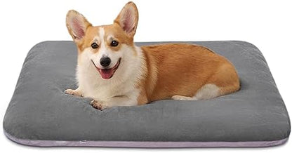 Magic Dog Super Soft Medium Dog Bed, 32 Inches Orthopedic Foam Pet Beds with Anti Slip Bottom, Dog Sleeping Mattress with Removable and Washable Cover, Grey M,32'' X 24'' X 3''