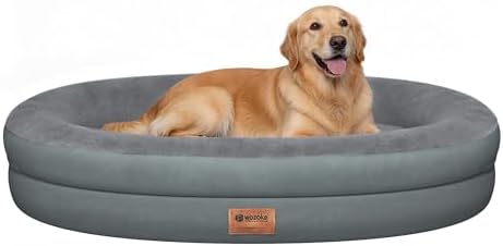 Waterproof Orthopedic Dog Bed for Large Dogs, Grey
