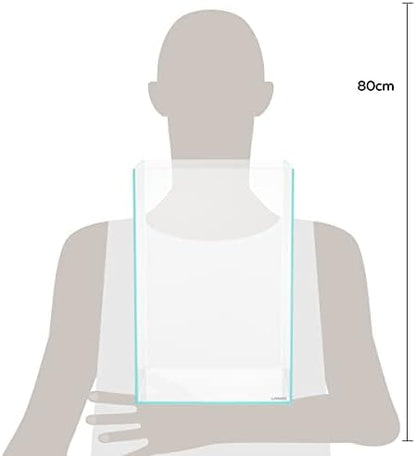 LANDEN Aquarium Tall 10 Gallon Ultra Clear Glass Rimless Fish Tank 30T