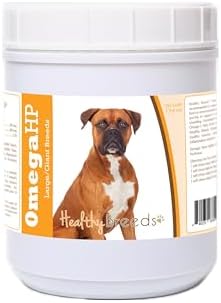 Healthy Breeds Boxer Omega HP Fatty Acid Skin and Coat Support Soft Chews 90 Count
