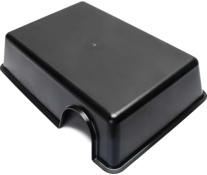 Reptile Hide Box - Provide Secure and Safe Shelter for Geckos and Ball Python Snakes, Easy to Clean (Black, XL)