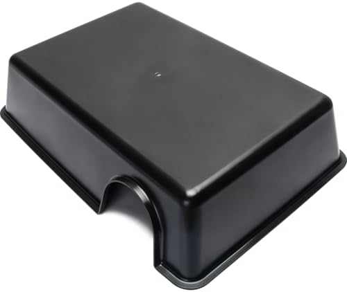 Reptile Hide Box - Provide Secure and Safe Shelter for Geckos and Ball Python Snakes, Easy to Clean (Black, XL)
