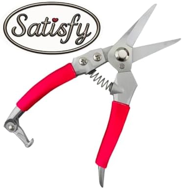 Goat Hoof Trimmers and Farrier Shears – Versatile Hoof, Wire, and Pipe Cutting Tool for Livestock – Silver (Silver-Red 2pack)