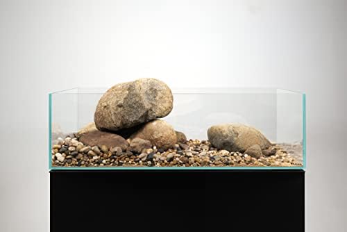 LANDEN Aquarium Shallow 7.9 Gallon Ultra Clear Glass Rimless Fish Tank 60S
