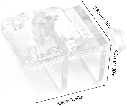 2 Pieces Fish Tank Screen Net Holder Clamp Anti-Jump Net Mounting Clip Multifunctional Transparent Acrylic Clamps Fish Tank Glass Cover Clips
