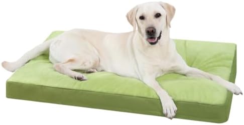 NUPIDA Waterproof Large Dog Bed for Crate with Washable Cover, 35x22, Green