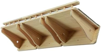 SHENGOCASE 47.2" x 11.8" Natural Wood Wall Mounted Cat Shelves