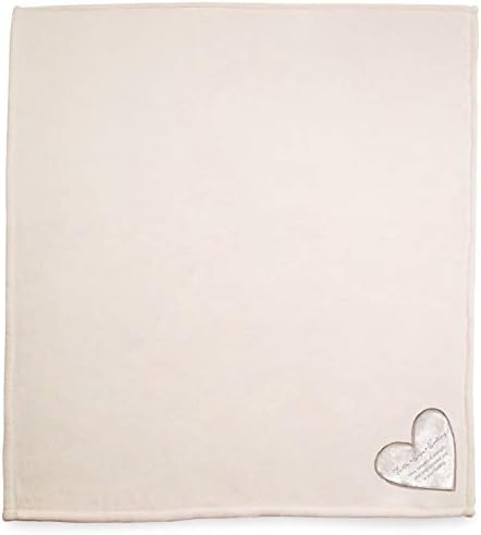 Pavilion Gift Company The Comfort Blanket 19514 Faith Hope Plush Throw Blanket, White, 50 Inch x 60 Inch