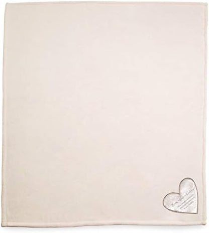 Pavilion Gift Company The Comfort Blanket 19514 Faith Hope Plush Throw Blanket, White, 50 Inch x 60 Inch