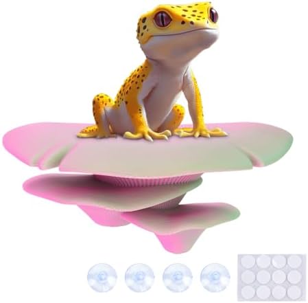 Westant Mushroom Decor for Reptile Tank, Pet-Safe (Ember, Trio Cap)