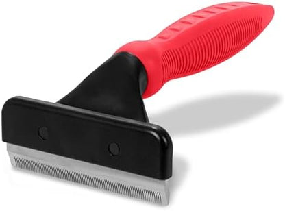Paw Brothers Deshedding Tool, Deshedding Brush for Dogs and Cats, Professional Dog Grooming for Shedding, Pet Hair Remover, Fur Removal Brush for Medium and Long Pet Hair, 4" x 6", Large