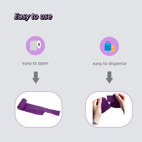 Purple T-Shirt Poop Bags with Easy-Tie Handles(90 Count)