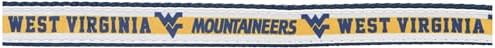 Pets First Collegiate PET Collar New Version West Virginia Mountaineers Dog Collar, Size Medium. Best Sports Team Color for Dogs & Cats. A Shiny & Colorful Dog & Cat Collar Licensed by The NCAA