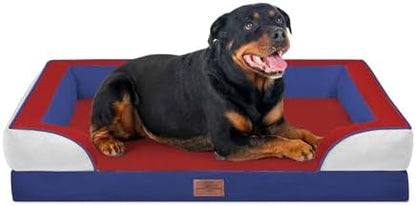 Comfort Expression Orthopedic Dog Bed for Extra Large Dogs with Bolster