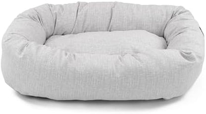 Majestic Pet Bagel Calming Dog Bed, 40 Inch Large, Round, Washable, Gray