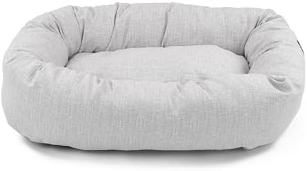 Majestic Pet Bagel Calming Dog Bed, 32 Inch Medium, Round, Washable, Gray