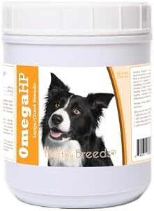 Healthy Breeds Border Collie Omega HP Fatty Acid Skin and Coat Support Soft Chews 90 Count