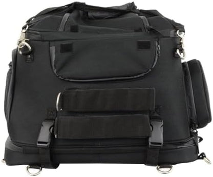 Milwaukee Performance MP8103 Large Black Heavy Duty Textile Motorcycle Pet Carrier Sissy Bar Bag - One Size