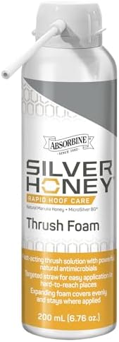 Silver Honey Rapid Hoof Care Equine Expanding Thrush Foam, 200 mL / 6.76 oz