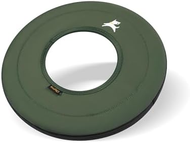 OllyDog Super Flyer Dog Flying Disc – Floating Fetch Toy for Water Play, Soft Eco-Friendly Recycled Fabric, Gentle on Teeth, 11" for Medium & Large Dogs (Winter Moss, 11")