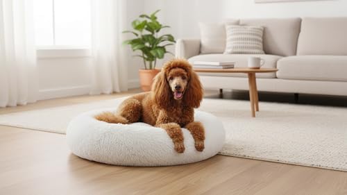 The Dog’s Bed Calming Donut Dog Bed, Machine Washable Removable Zip Cover