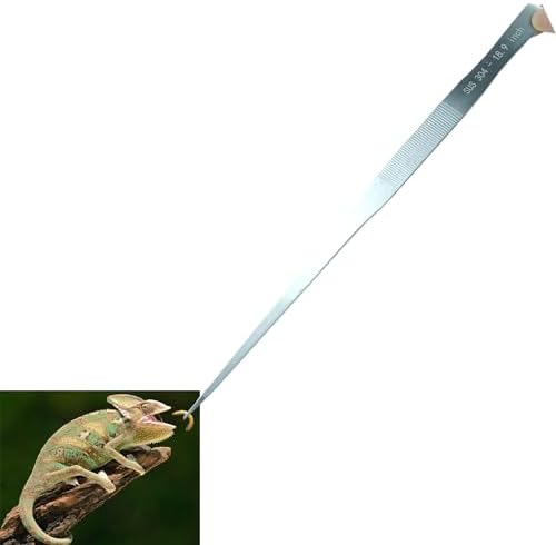 Extra Long Tweezers, Aquascape Tools, 18.9 inch Fecsam Aquarium Stainless Steel Large Feeding Tongs for Fish Tank, Terrarium，Aquascaping, Reptile Snake (Straight)