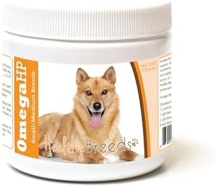 Healthy Breeds Finnish Spitz Omega HP Fatty Acid Skin and Coat Support Soft Chews 60 Count