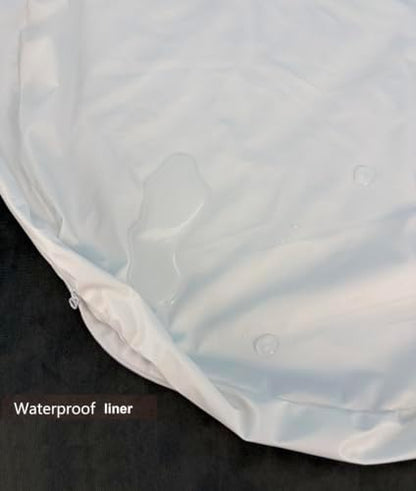 Waterproof Round Dog Bed Orthopedic Egg Crate Foam Pad 30 Inch