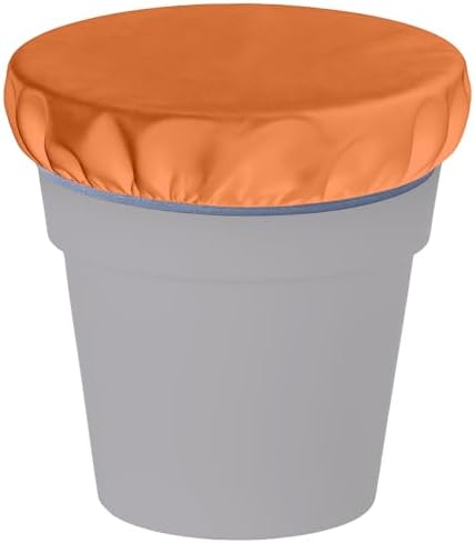 2-5 Gallon Horse Bucket Cover, Waterproof Horse Feed Bucket Cover, Lightweight and Easy to Use (Excluding Bucket, Orange)