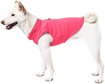 Gooby Fleece Vest Dog Sweater, Peach, Small