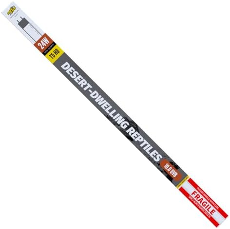 T5 UVB Reptile Light Tube, UVB10.0 24W T5 Lamp Tube for Reptiles, Bearded Dragon UVB Light, Terrarium Liner Bulb Bar for Lizard,Length 22'' (T5 UVB Tube, 24Watt)