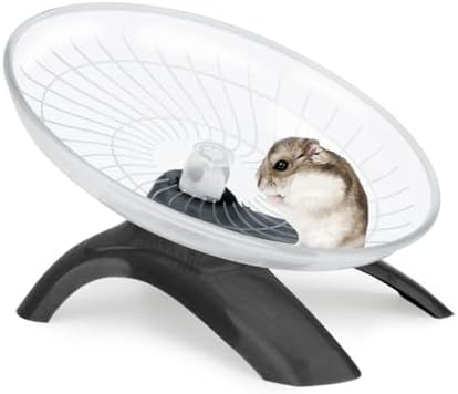 Silent Hamster Exercise Running Wheel Flying Saucer, Black