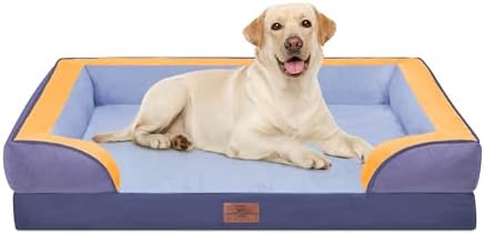Comfort Expression Orthopedic Dog Bed for Extra Large Dogs with Bolster