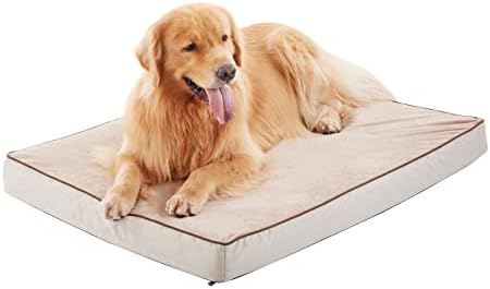 Orthopedic Memory Foam Dog Bed, Cooling Dog Beds for Medium/Large Dogs -Waterproof Pet Bed for Crate with Removable Washable Cover, XL(41inch,90Lbs)