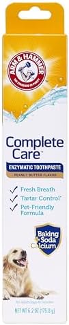Arm & Hammer Complete Care Enzymatic Dog Toothpaste, Peanut Butter, 6.2 Oz