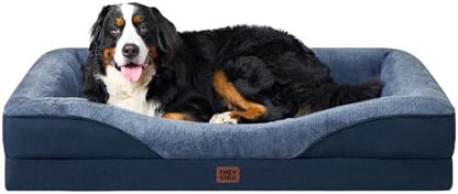 EHEYCIGA Orthopedic XL Dog Bed for Large Dog, Memory Foam Dog Couch, Navy