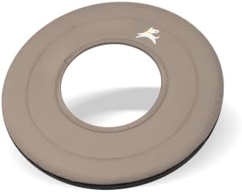 OllyDog Super Flyer Dog Flying Disc – Floating Fetch Toy for Water Play, Soft Eco-Friendly Recycled Fabric, Gentle on Teeth, 11" for Medium & Large Dogs (Dune, 11")